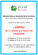 Zápis do 1. třídy 1